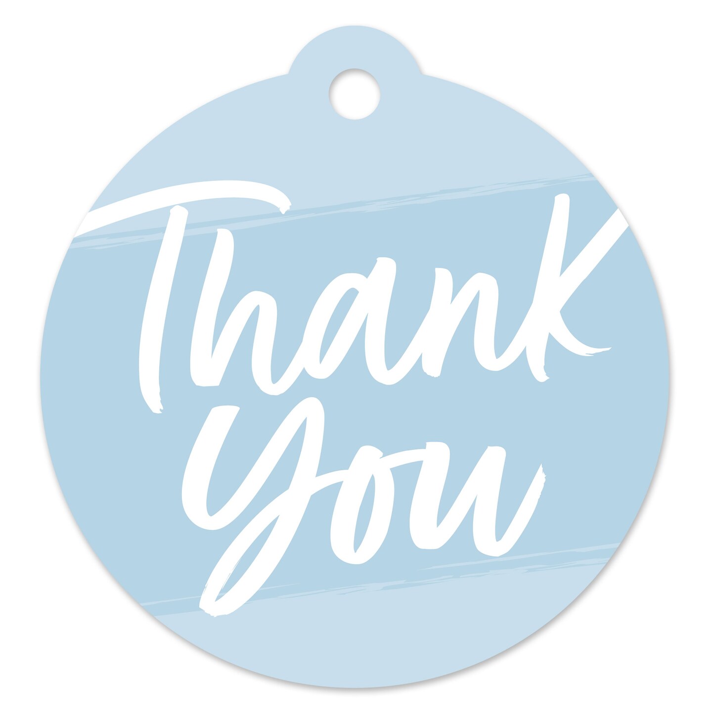 Big Dot of Happiness Dusty Blue Elegantly Simple - Guest Party Favor Gift Tags (Set of 20)