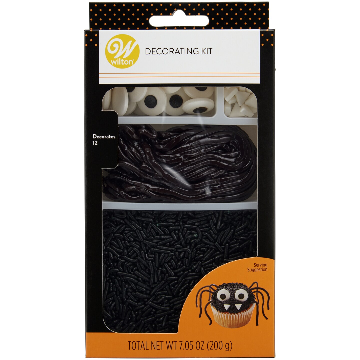 Wilton Cupcake Decorating Kit-Spider, Makes 12