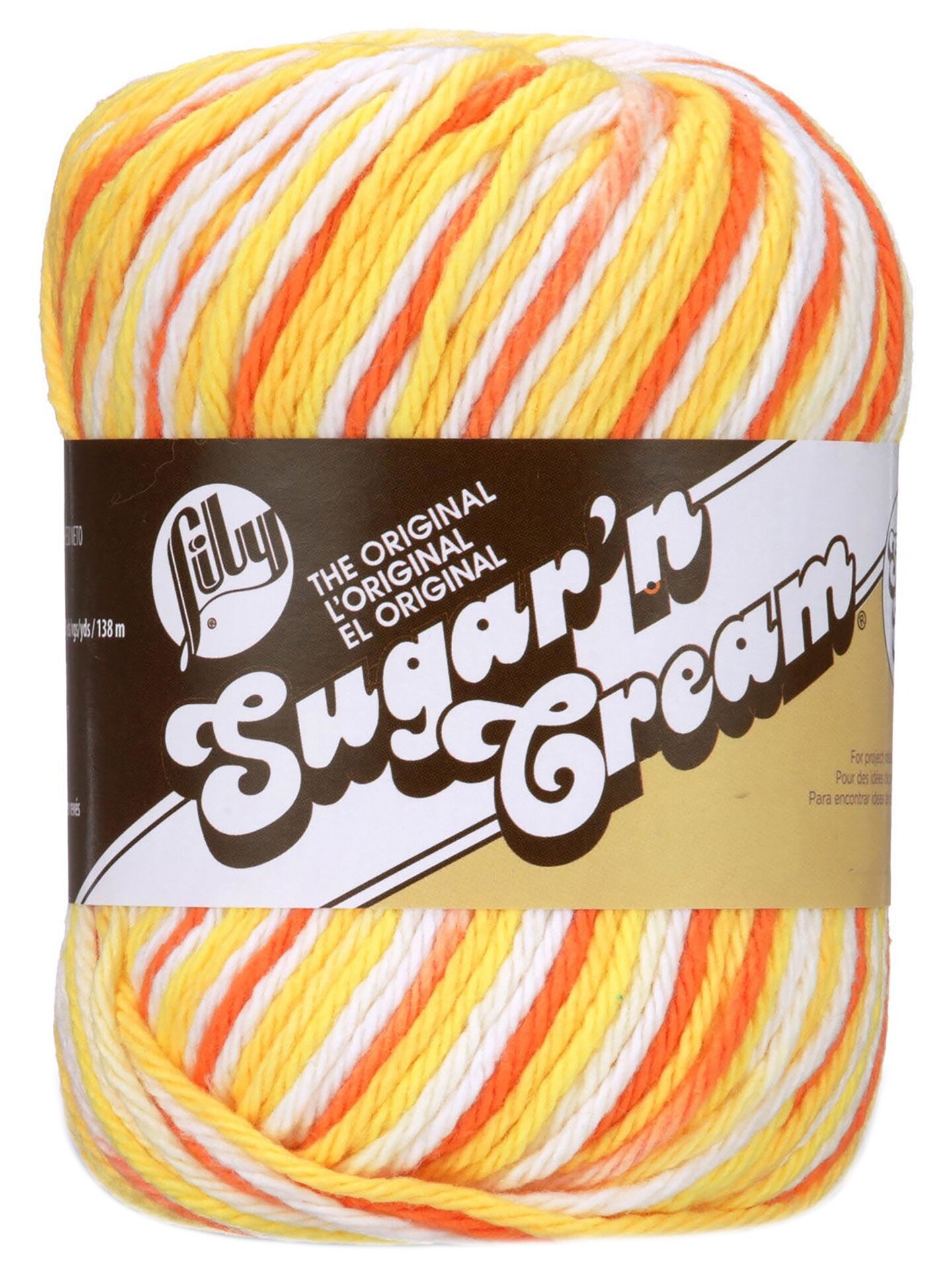 Lily Sugar'n Cream Yarn - Ombres Super Size-Creamsicle | Michaels