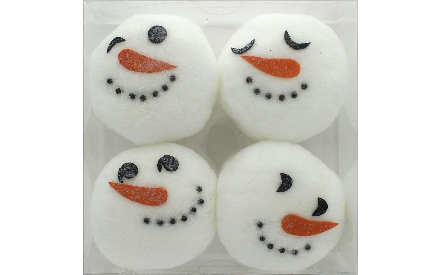 Snowman Head 4pc