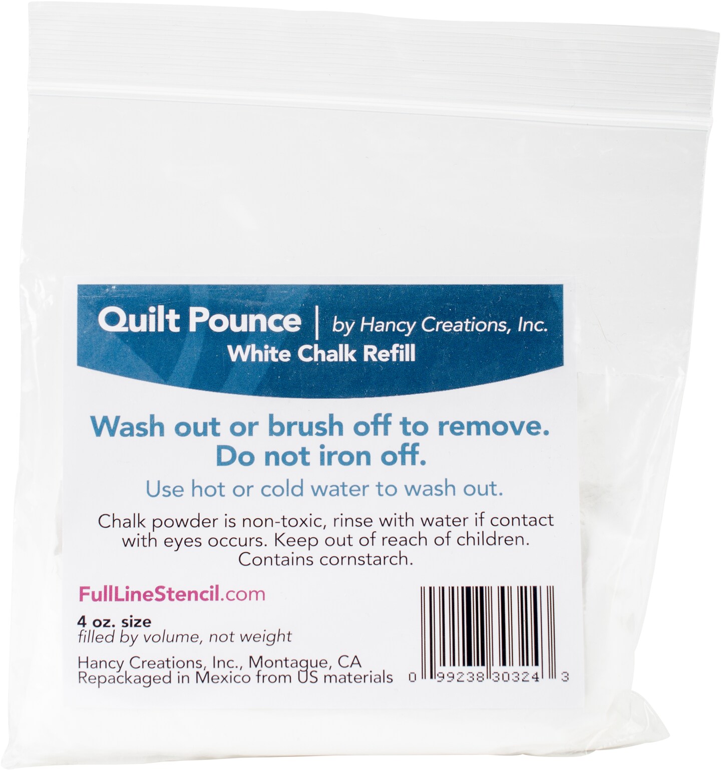 Hancy Quilt Pounce Chalk Refill-4oz White