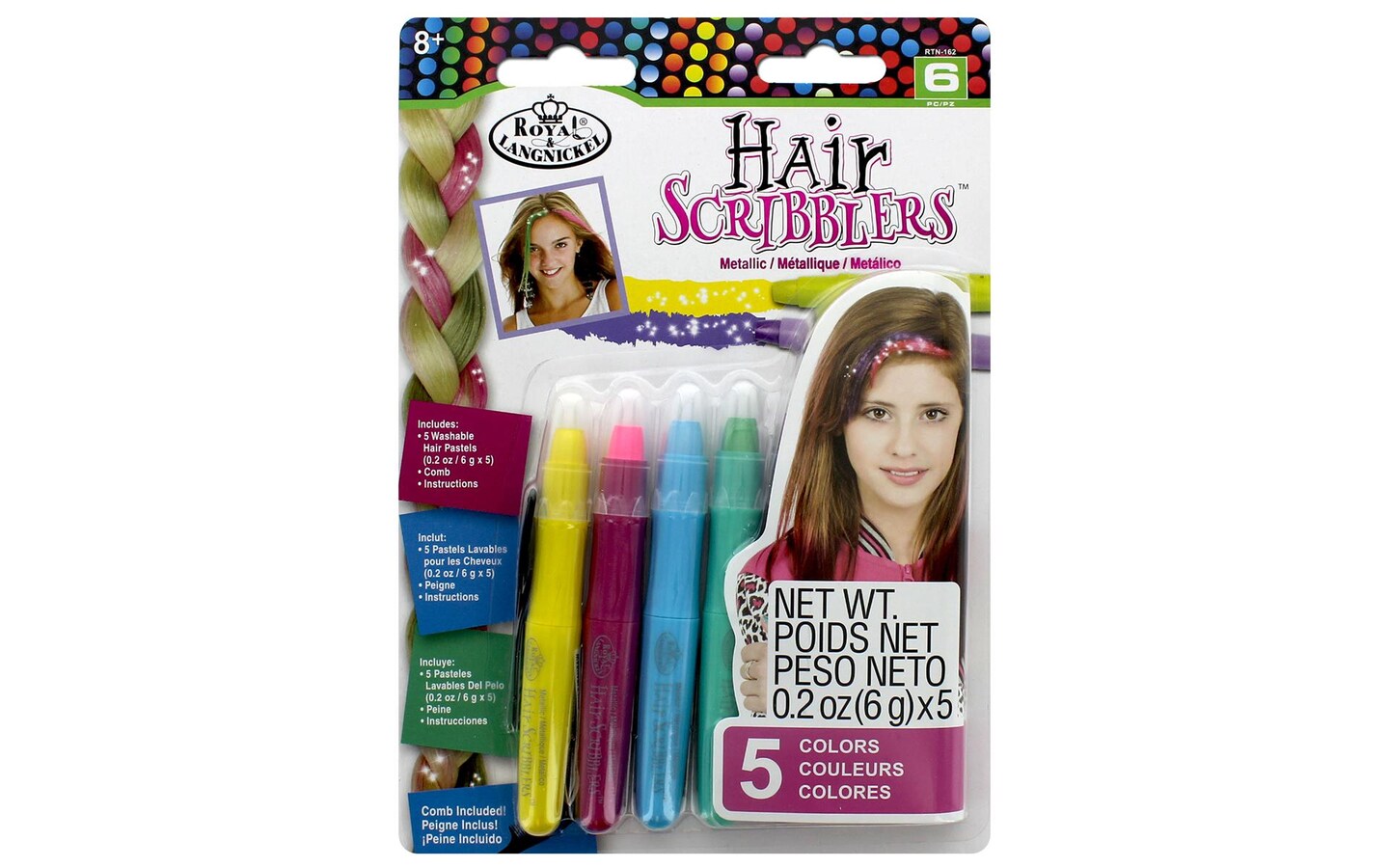 Royal Hair Scribblers Set Metallic