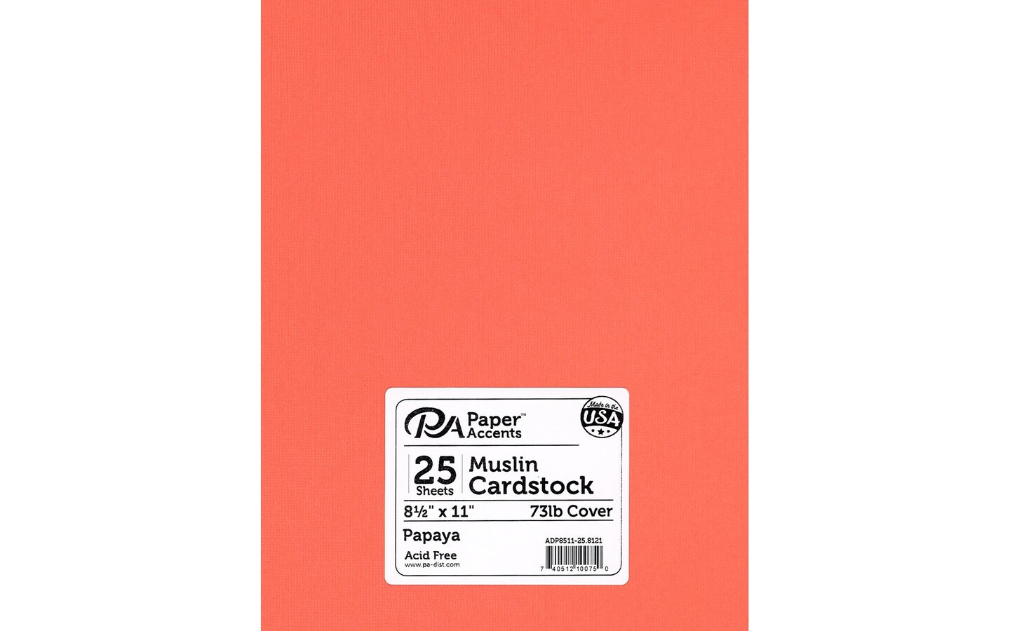 Papaya Card Stock 8.5 x 11 Bulk Pack