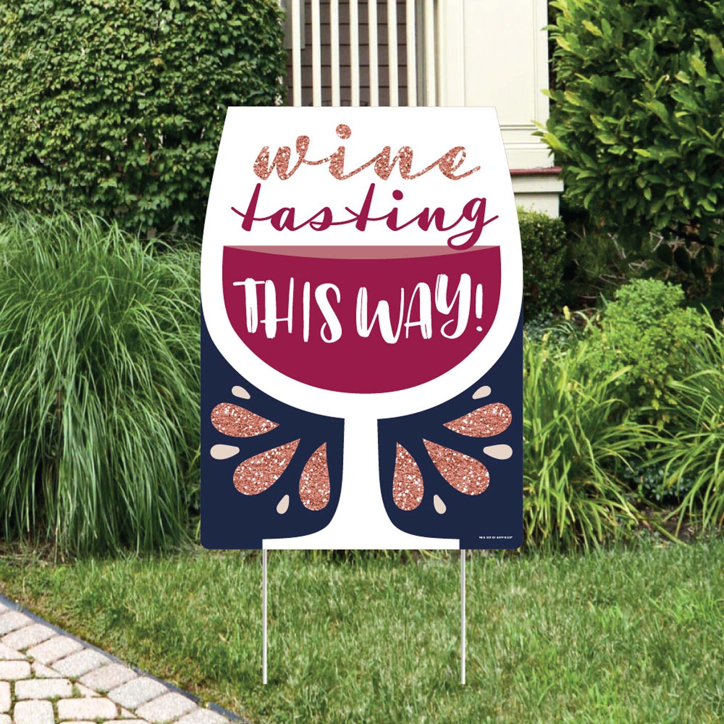 Big Dot of Happiness But First, Wine Party Decorations Wine Tasting