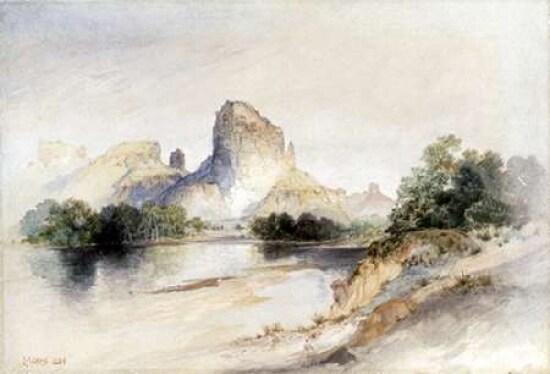 Castle Butte Green River Wyoming Poster Print by  Thomas Moran - Item # VARPDX278764