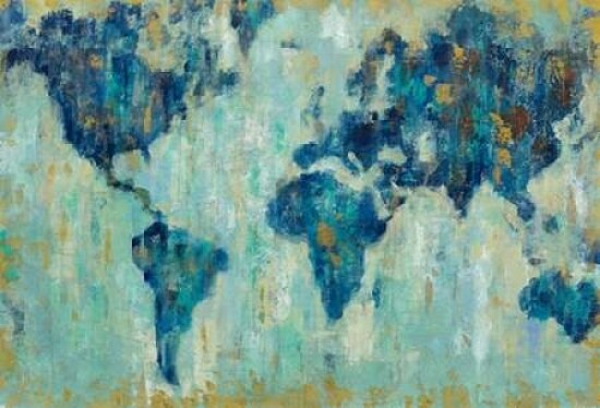 Map of the World Poster Print by Silvia Vassileva - Item # VARPDX22926