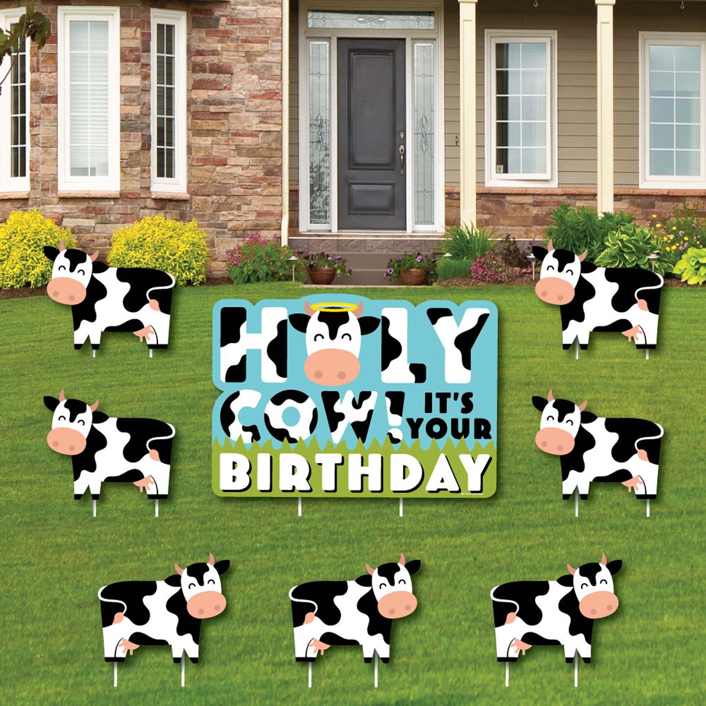 Big Dot of Happiness Holy Cow - It's Your Birthday - Yard Sign and ...