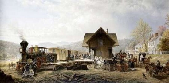 Railroad Arriving Stratford Ct. Poster Print by  Edward Lamson Henry - Item # VARPDX277957
