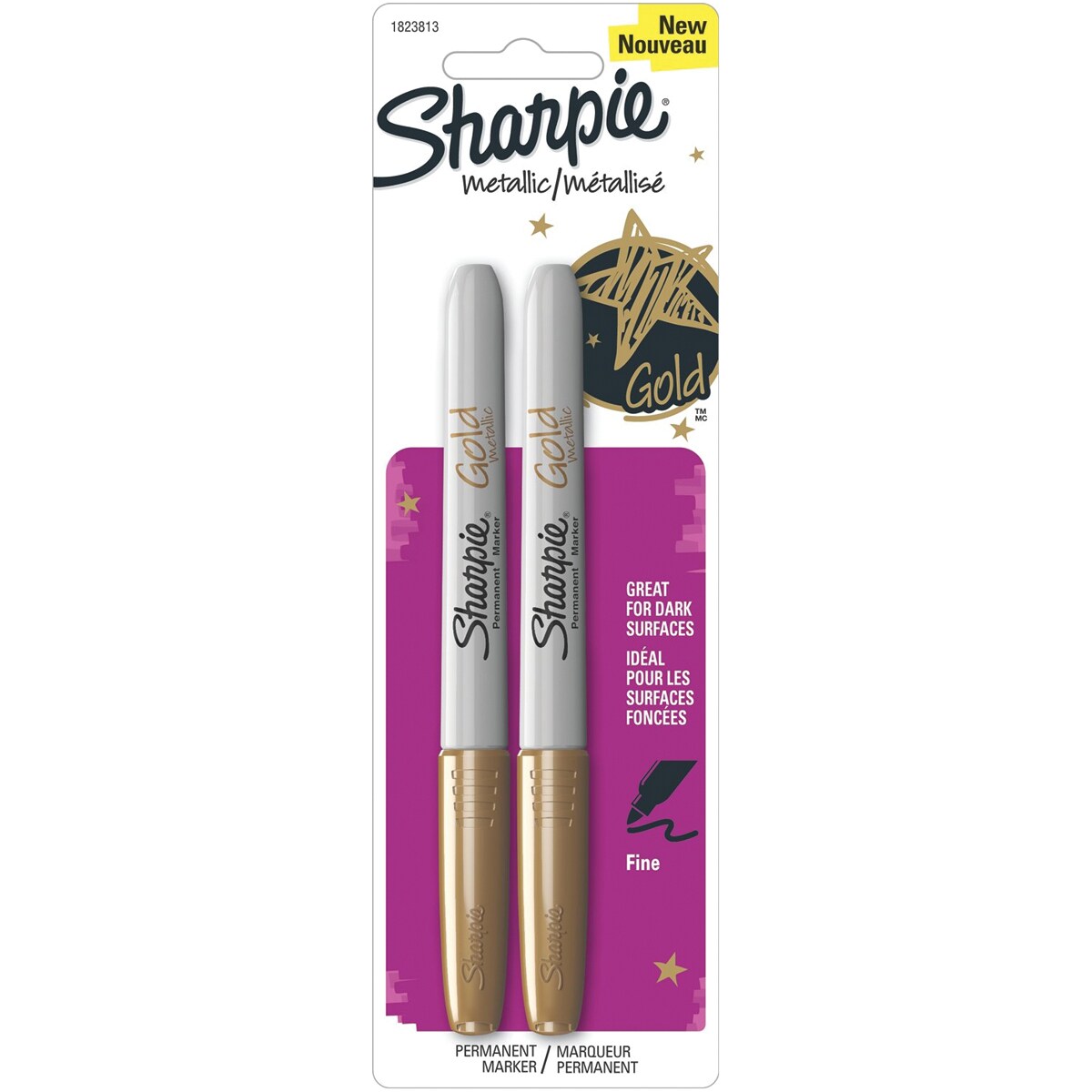 Sharpie Metallic Permanent Marker Fine Point Gold