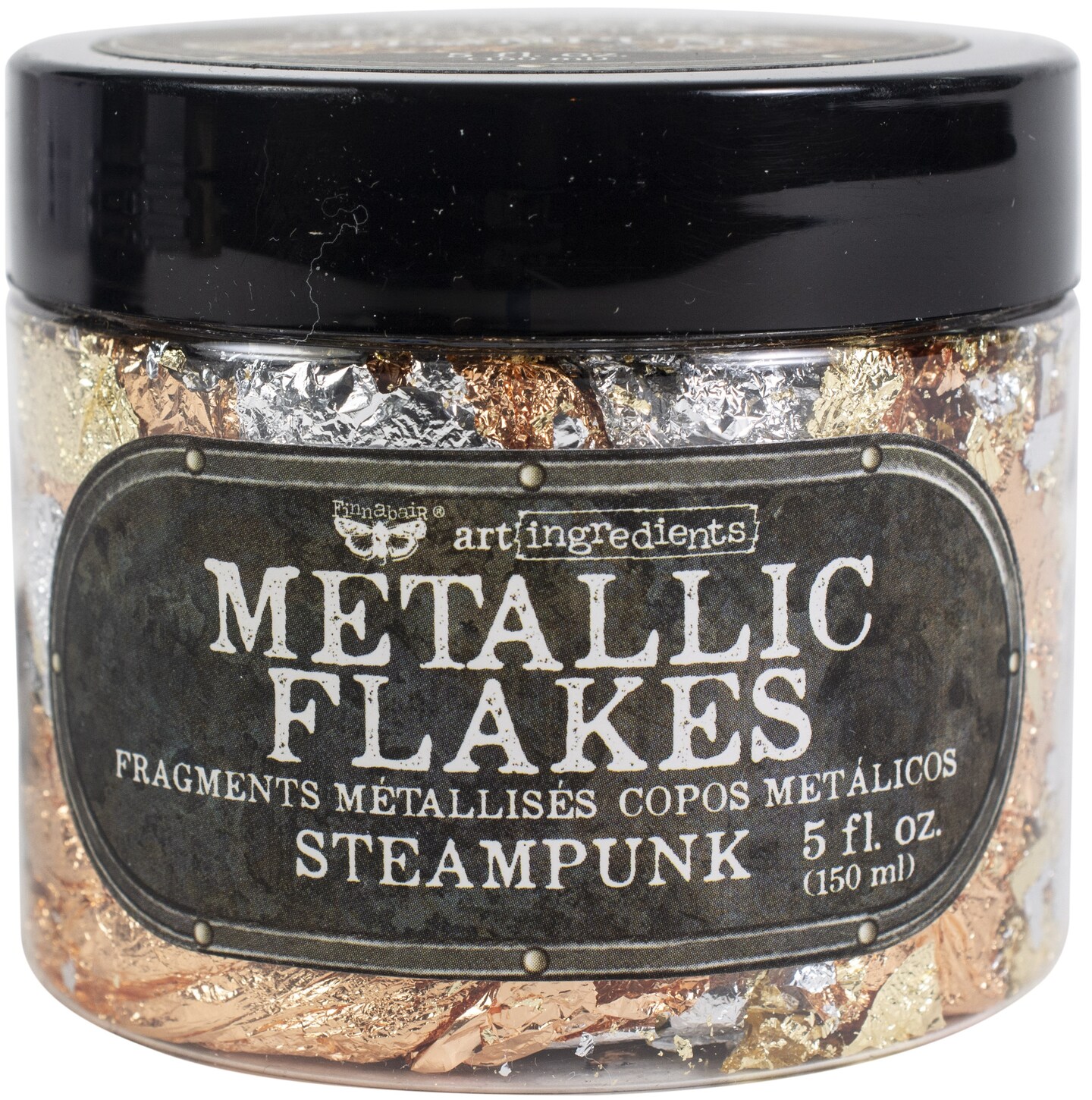 Finnabair Art Ingredients Metallic Flakes 150ml-Steampunk