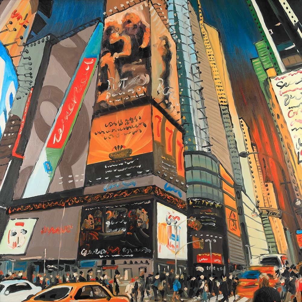 Illuminated New York City Street Poster Print by Atelier B Art Studio - Item # VARPDXBEGCIT344