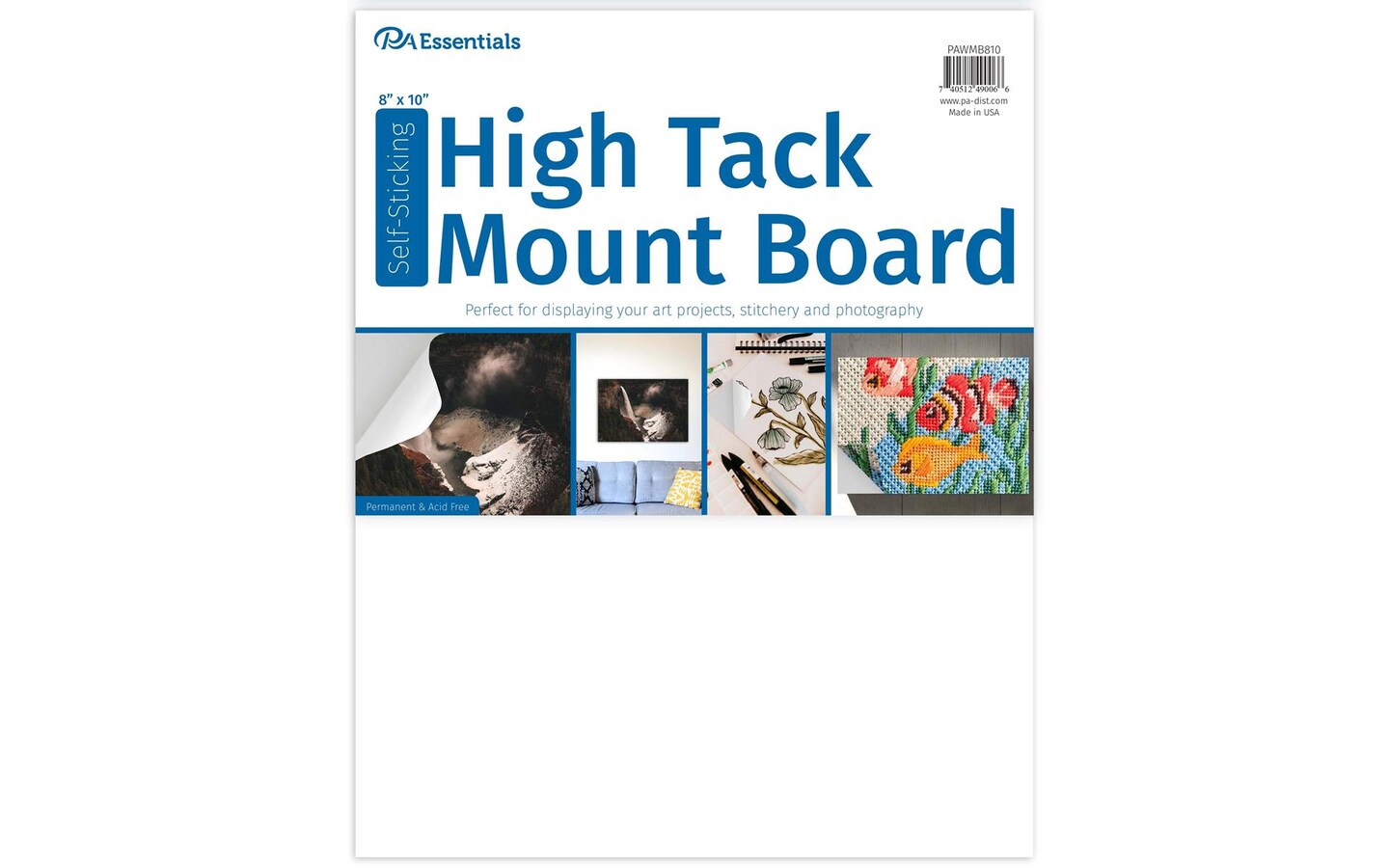 PA Ess Self-Stick High Tack Mount Board 8x10&#x22;