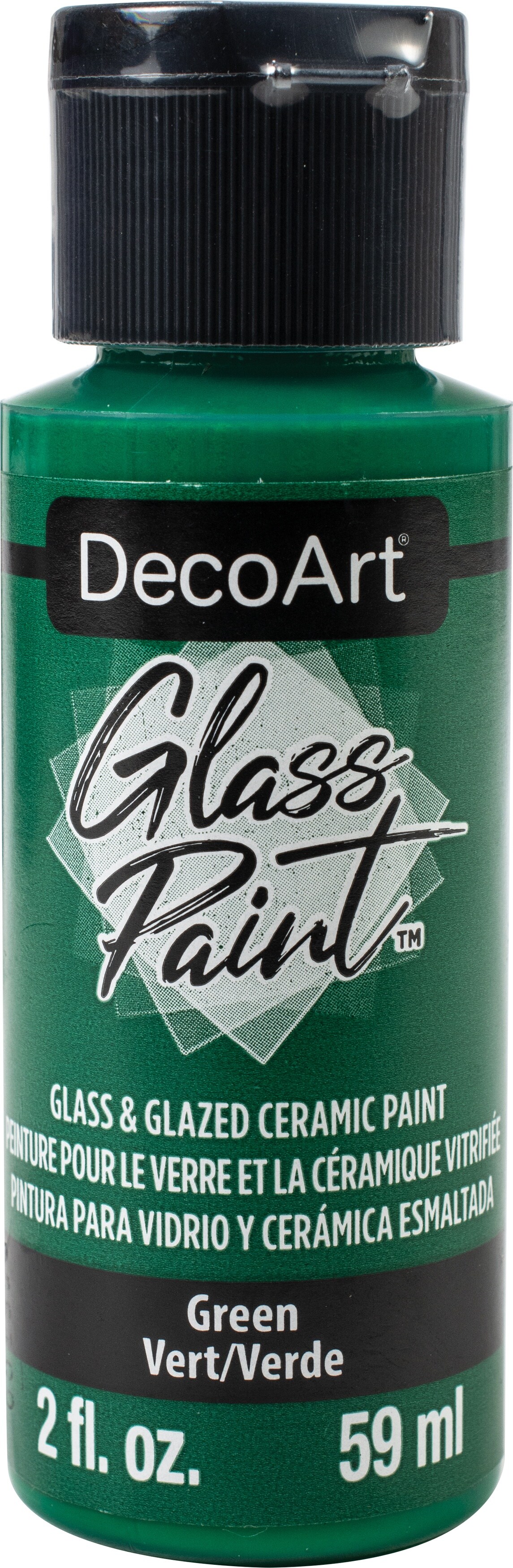 Decoart Glass Paint 2oz Green