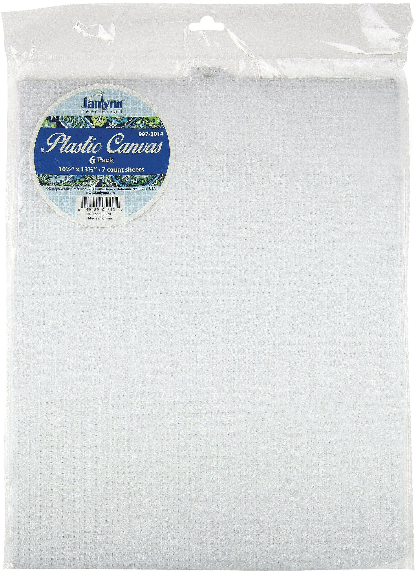 Janlynn Clear Plastic Canvas Sheets - 10.5&#x22; x 13.5&#x22; - 6 pieces