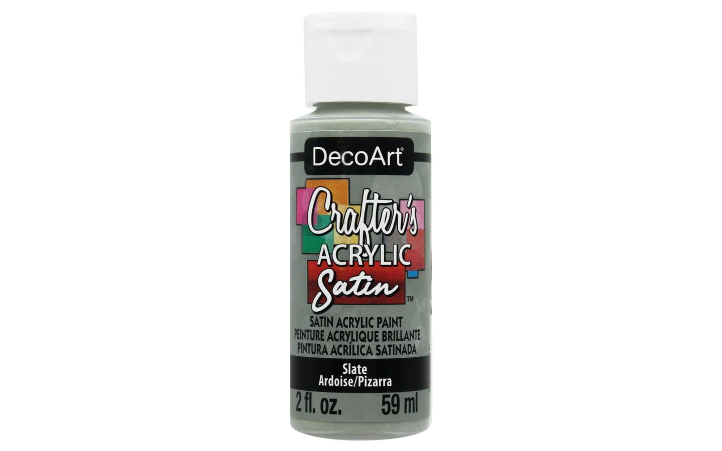 Decoart Crafter's Acrylic Satin Paint 2oz Slate Michaels