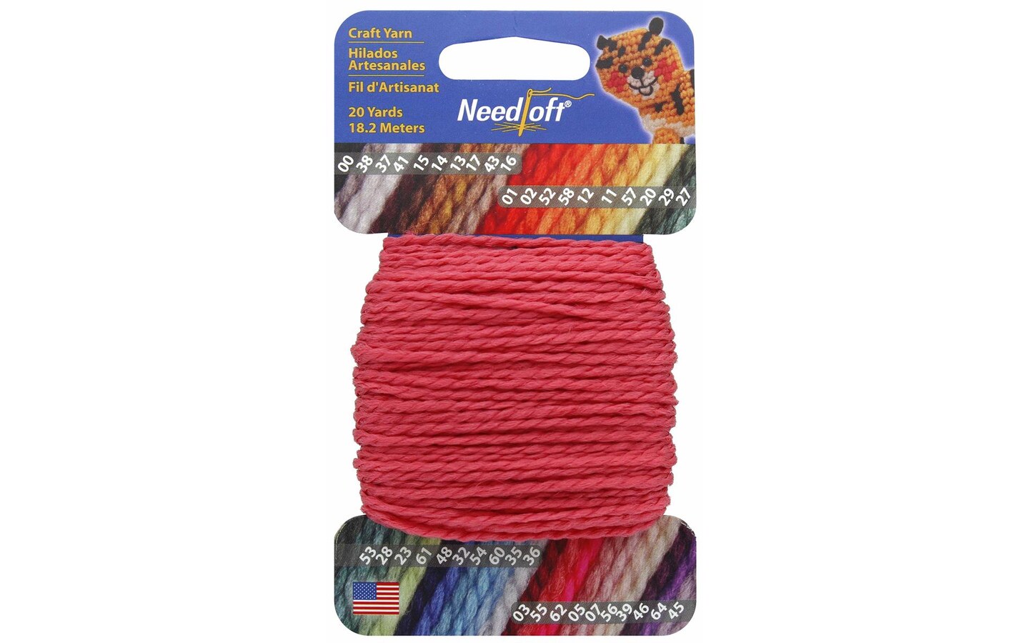 Needloft Craft Yarn 20yd #55 Watermelon | Michaels