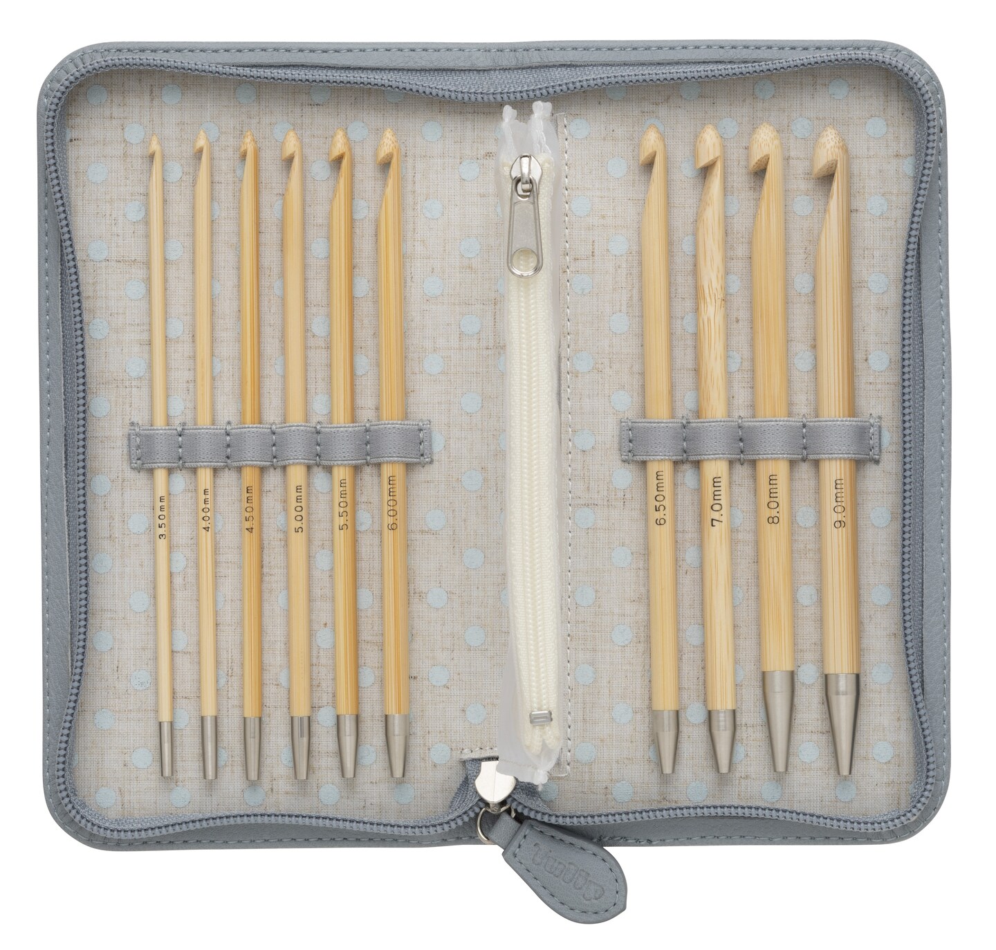 Tulip CarryT Interchangeable Bamboo Tunisian Hook Set-Sizes E4 To M13