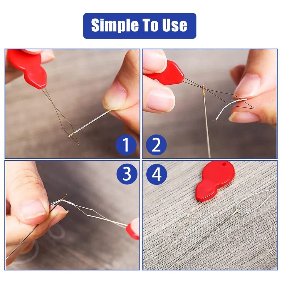 20-Pieces Simple Craft Needle Threader Set