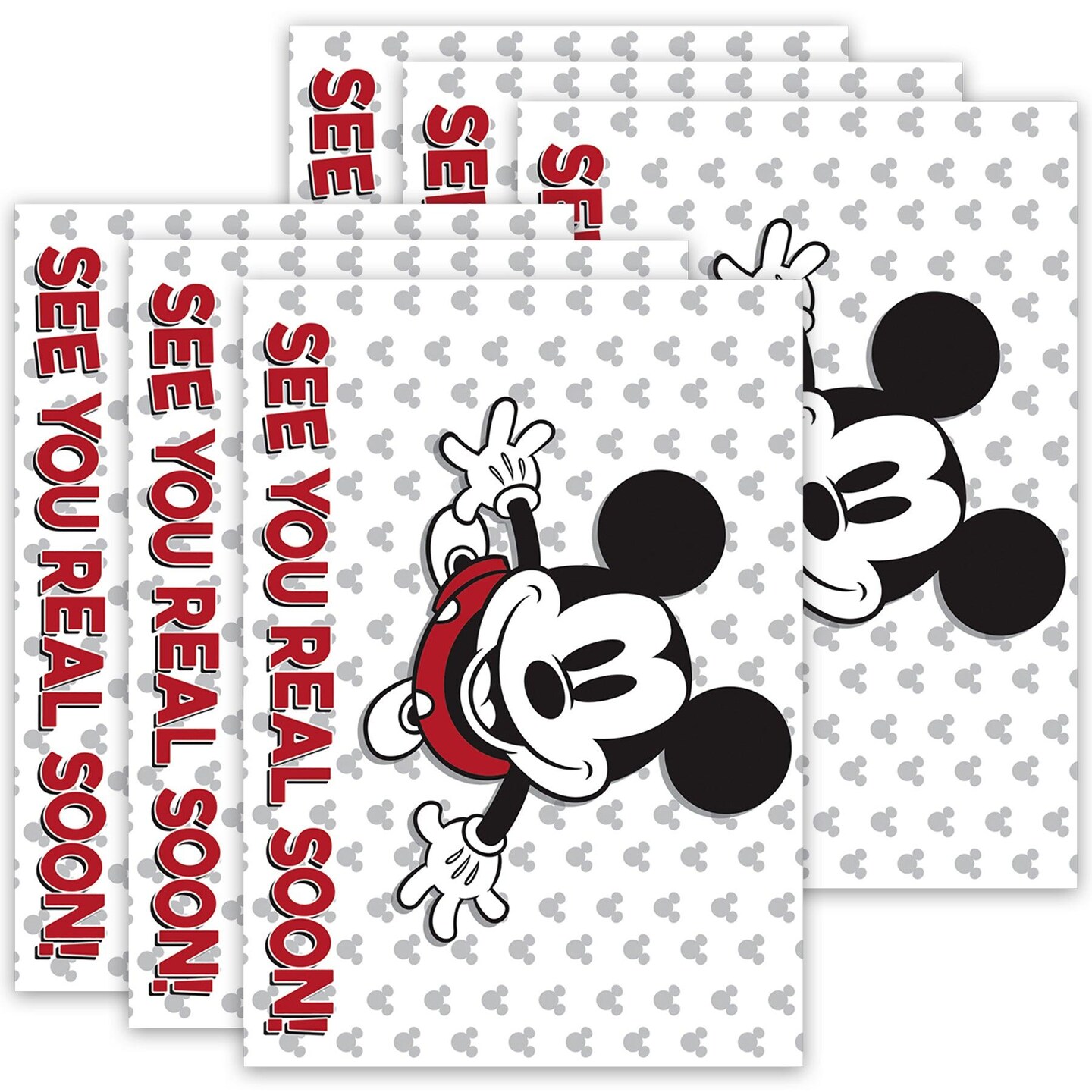 Mickey Mouse&#xAE; Throwback See You Real Soon Teacher Cards, 36 Per Pack, 6 Packs