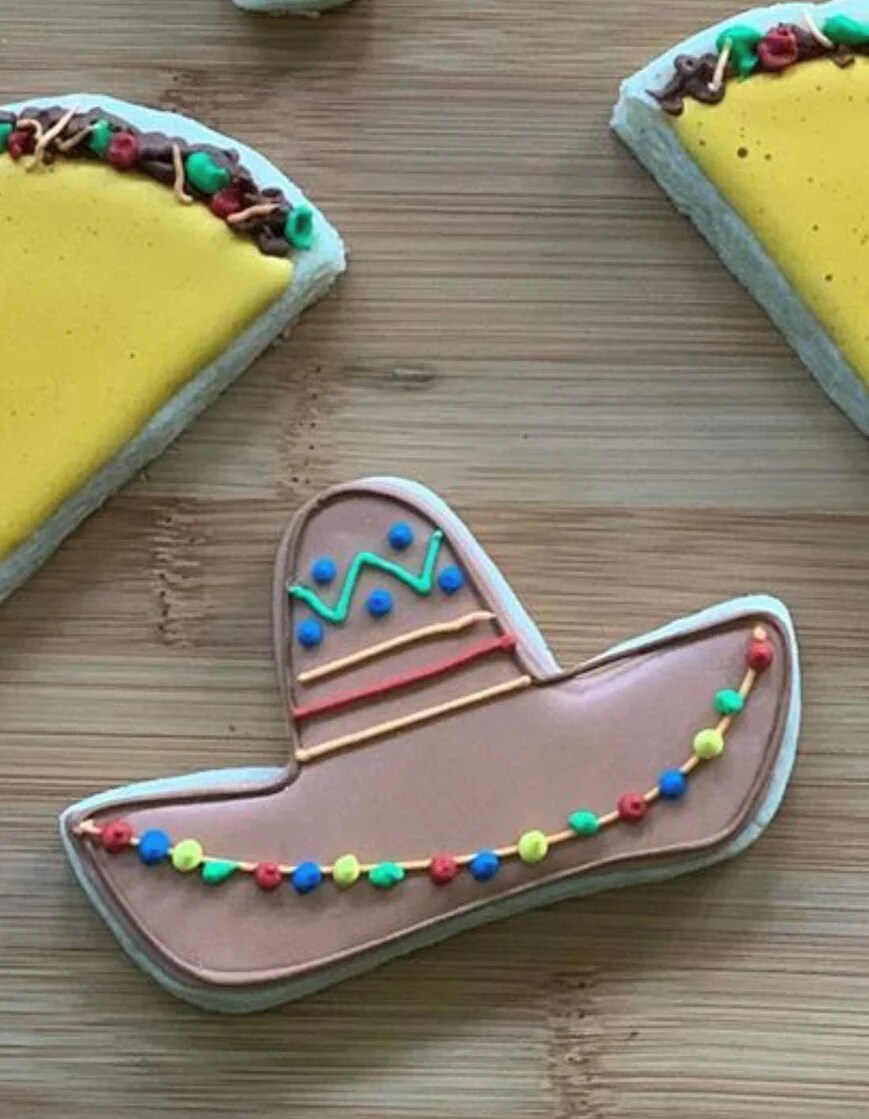 Ann Clark Sombrero Hat Cookie Cutter for Mexican Fiesta Cinco de Mayo, 4.25&#x22;