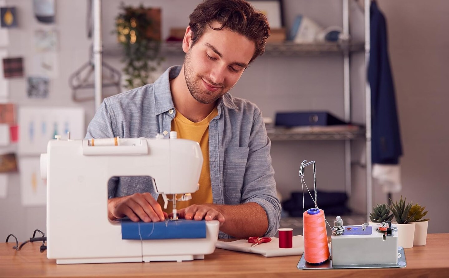 Automatic Bobbin Winder for Sewing Machine Electrical Bobbin Winder Electric Bobbin Winder - Adjustable Bobbin Slot - Fast and Efficient Winding Experience