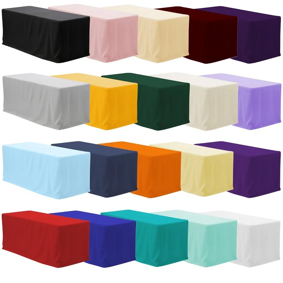 Fitted Rectangular Polyester Tablecloths