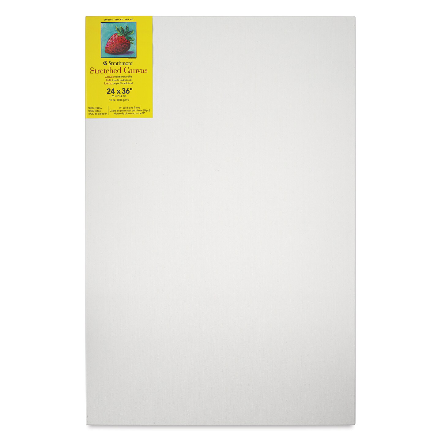 Strathmore 300 Series Stretched Cotton Canvas - 3/4&#x22; Profile, 24&#x22; x 36&#x22;