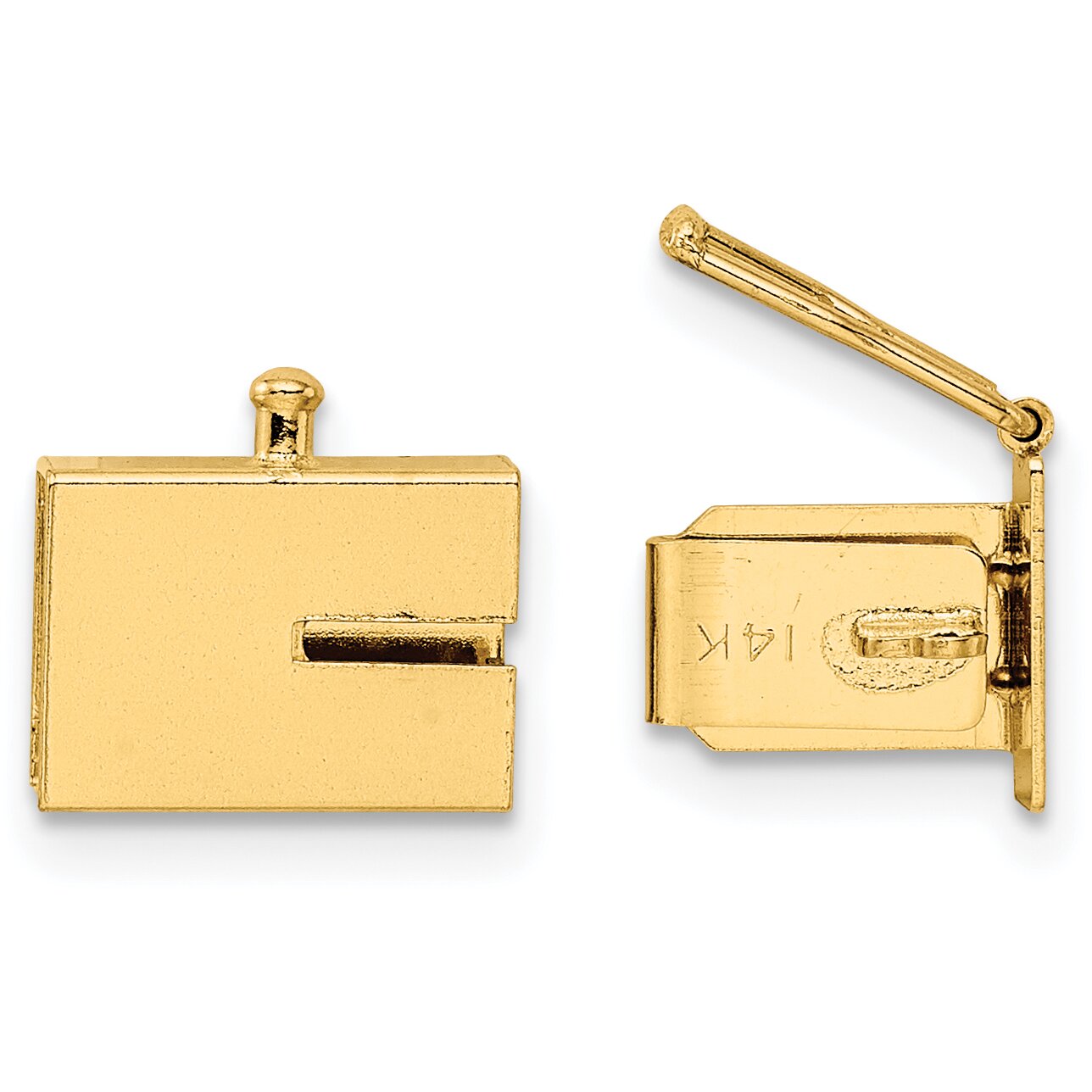 14K Gold Box Clasp 10mm