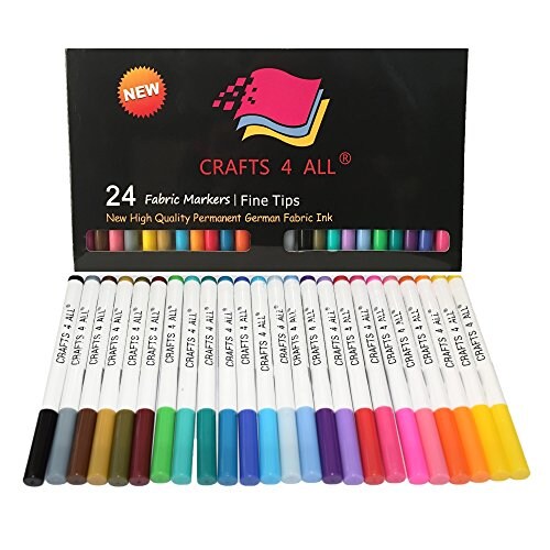 3D Dot Art Fabric Paint Kit Rainbow 5-pack, Permanent Paints...