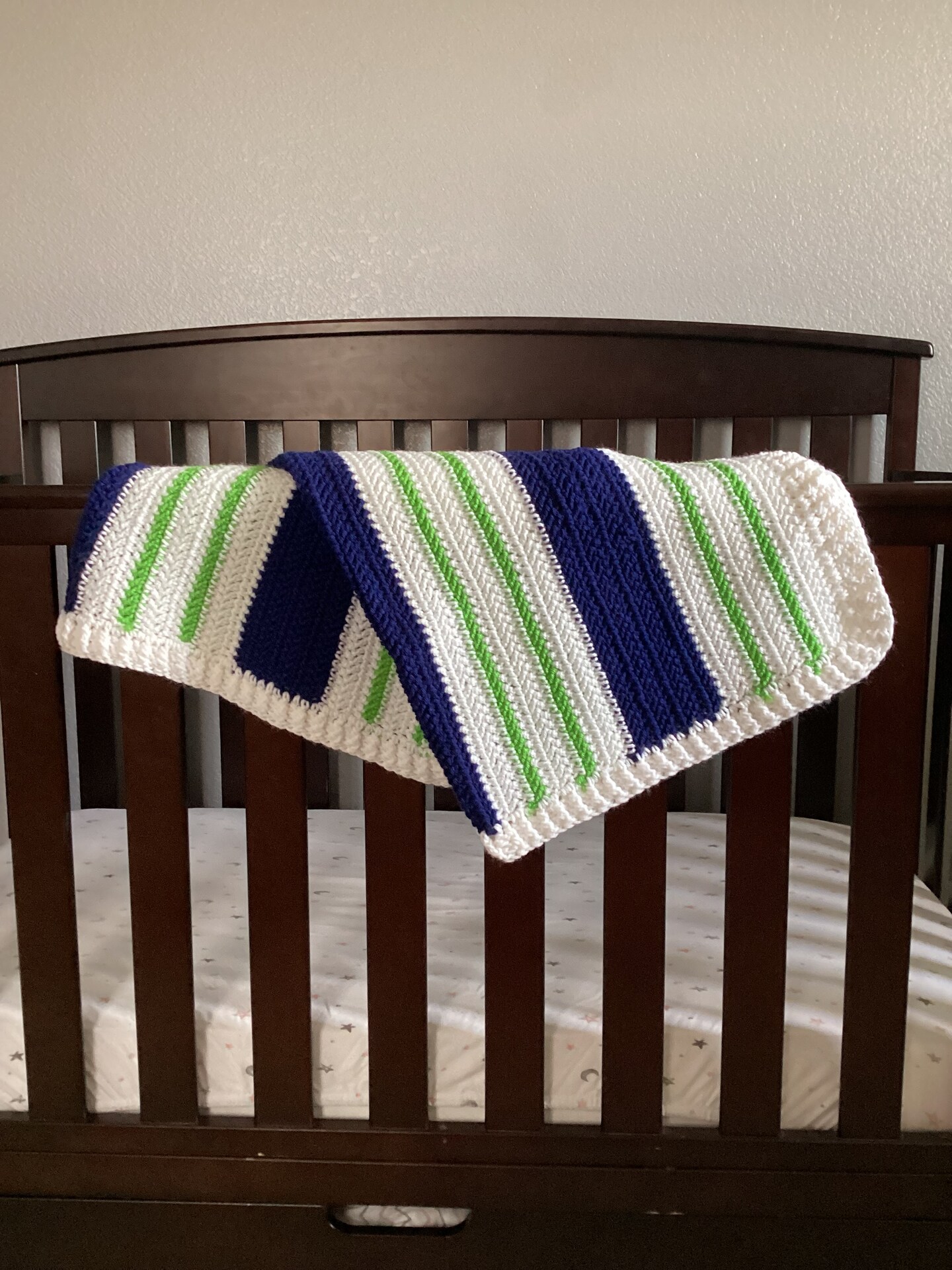 Seattle Seahawks themed baby blanket MakerPlace by Michaels