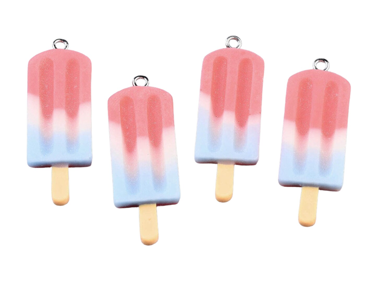 *8* 41x14x5mm Mixed Resin Popsicle Charms