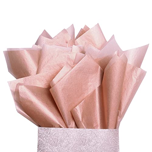 Rose Gold Tissue Paper Bulk 100 Sheets About 17g Tissue Paper Metal Gift  Wrapping Paper Gold Gift Wr