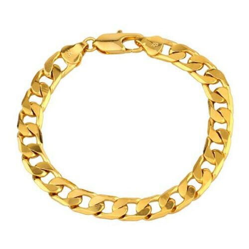 Solid 18K Gold Miami Men039s Cuban Curb Link Bracelet 9034 Heavy  1278 Grams 12mm  eBay