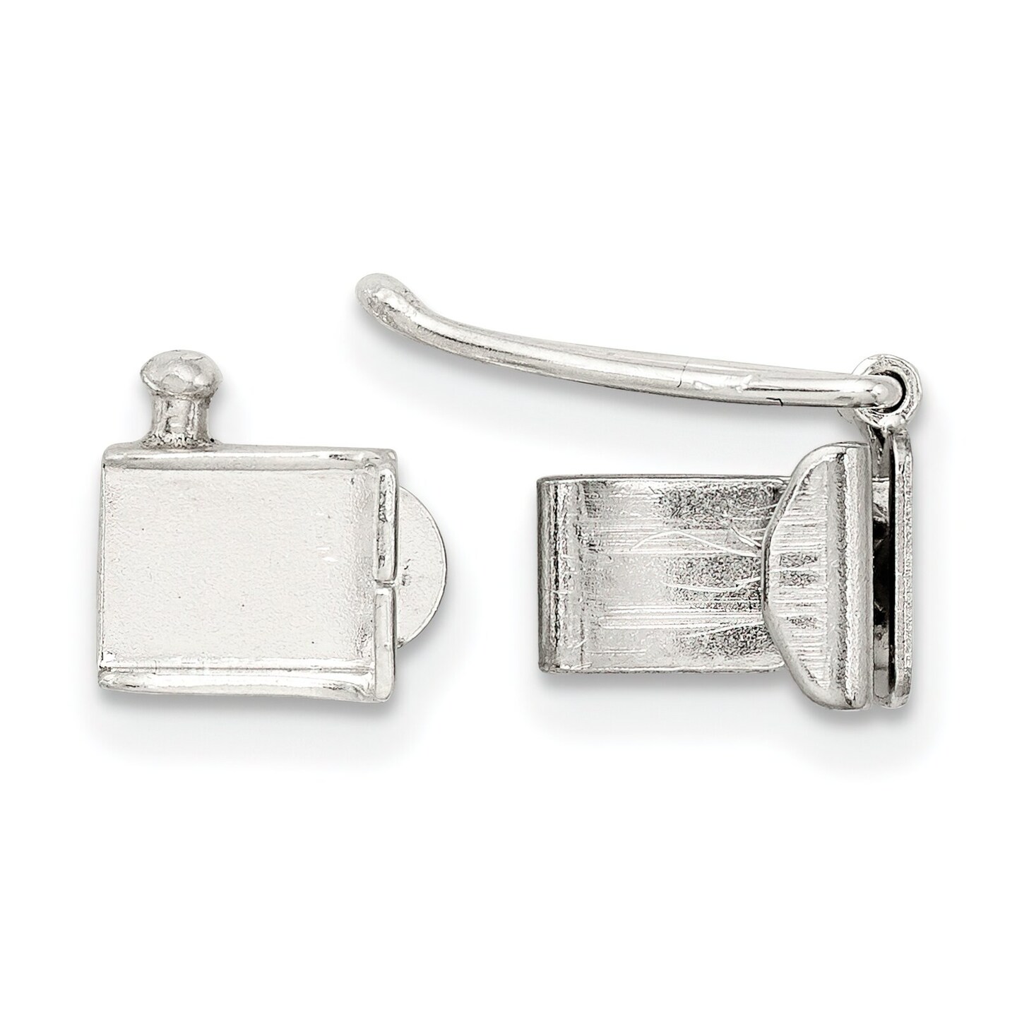 Sterling Silver Fold Over Clasp 7.4mm