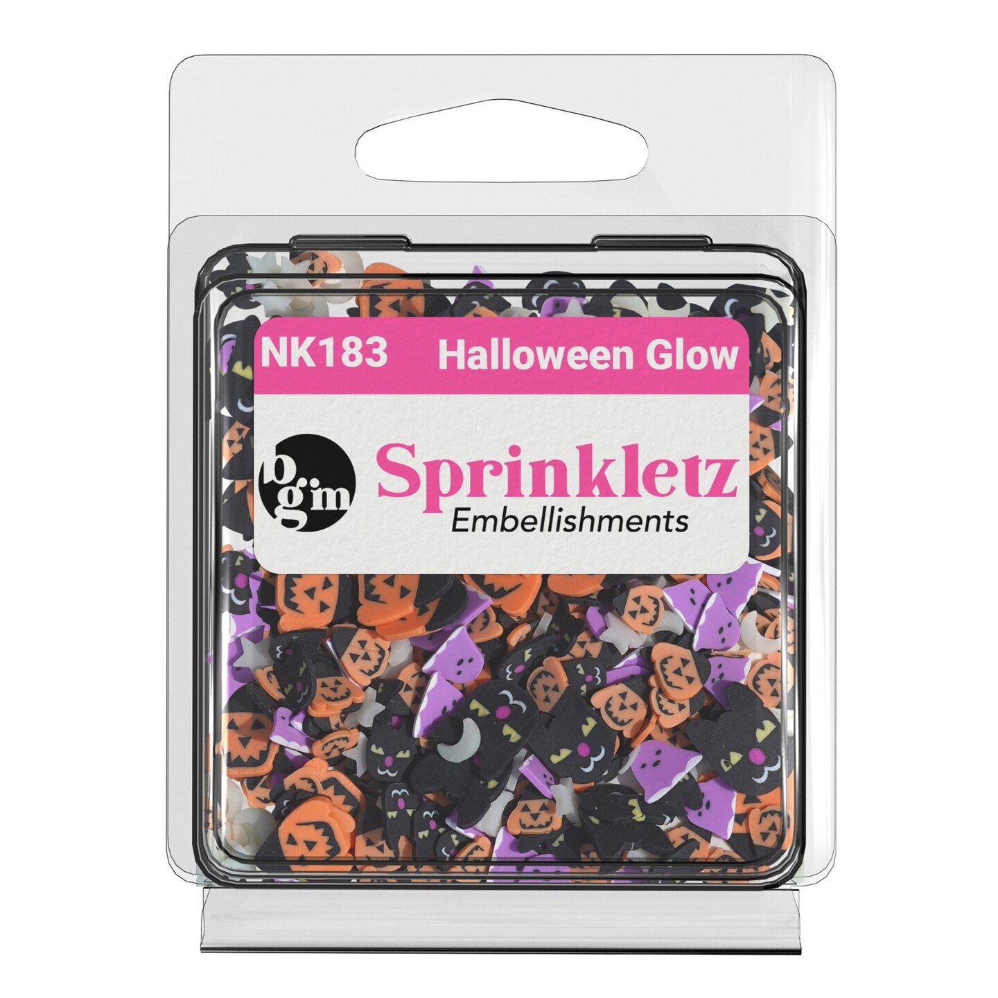 Buttons Galore Sprinkletz DIY Craft Embellishment Polymer Clay Pieces 36 Grams - 3 Packs of Halloween Glow