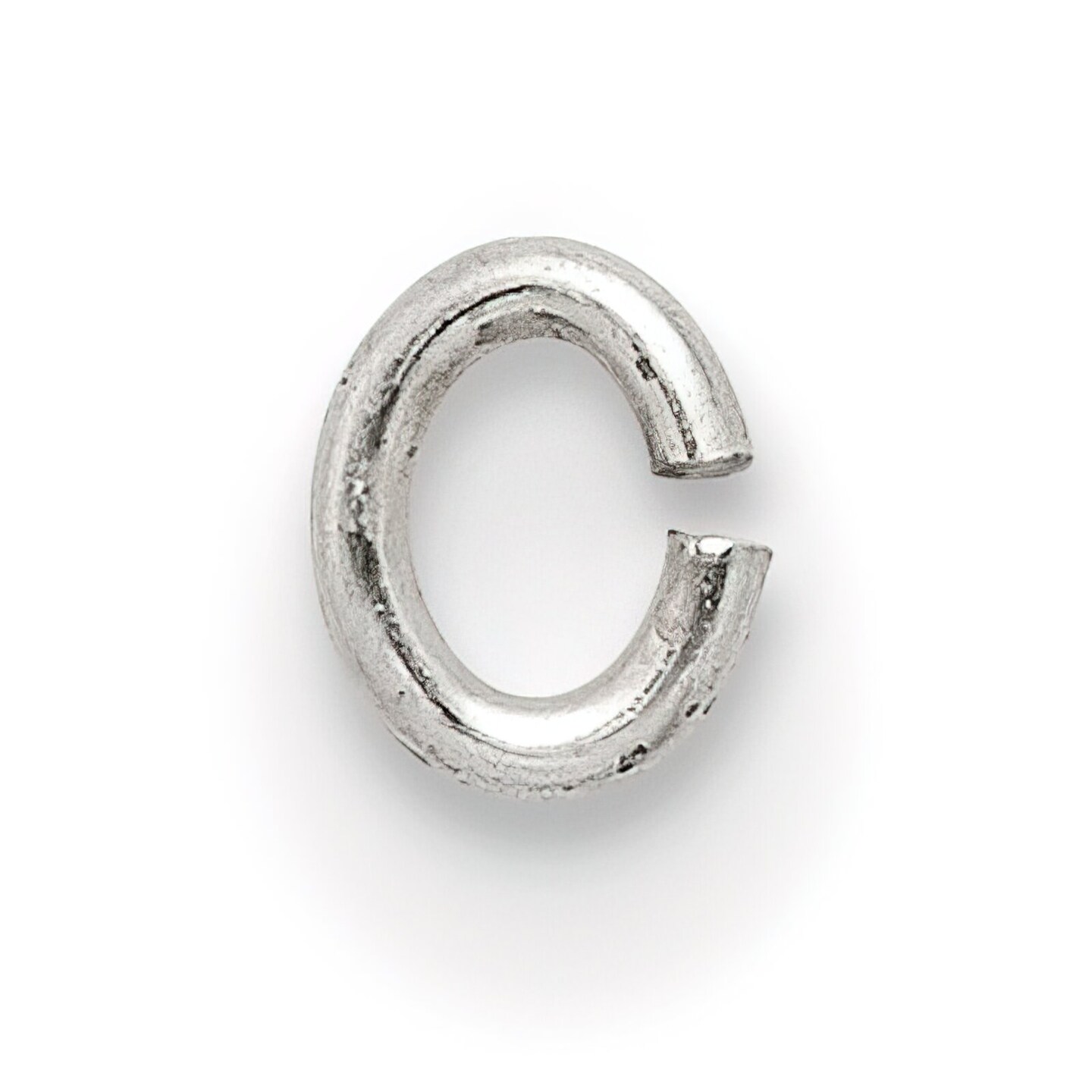 Sterling Silver 22GA Oval Jump Rings 3.3 x 2.8mm - Pack of 6