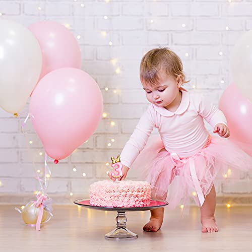 Pink Birthday Candle - Number 3 Cake Topper for Girls, Ideal for Birthday Baking, Celebrations, Reunions, and Anniversary Party Supplies