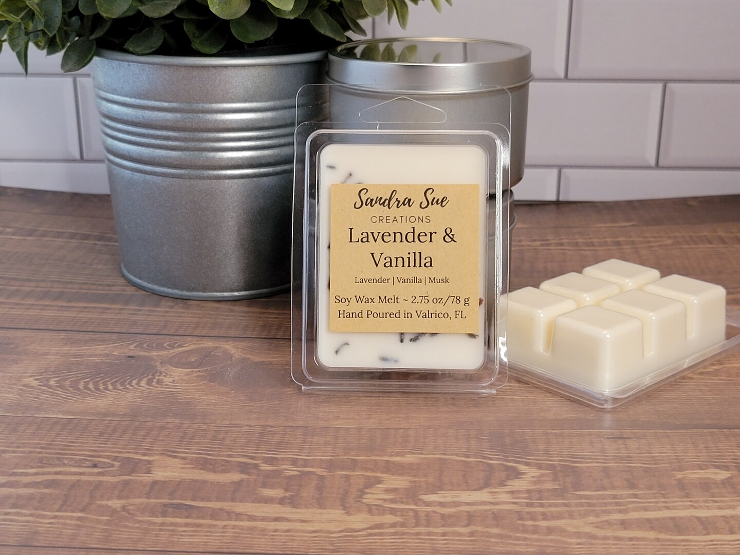 Vanilla Lavender Soy Wax Melt, 2.75 oz, All natural soy wax melt