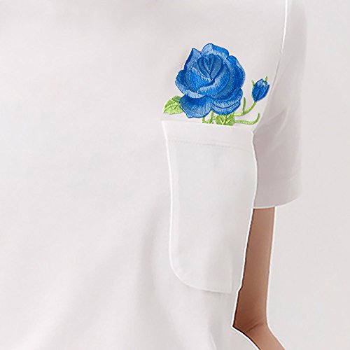 16 Pieces Flowers Butterfly Sunflowers Iron on/Sew on Patches Rose Embroidery Applique Patches for Arts Crafts DIY Decor, Jeans, Jackets, Clothing, Bags