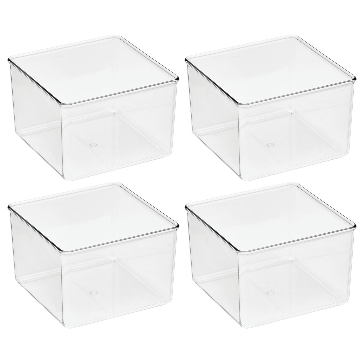 mDesign Plastic Drawer Organizer Bin for Closets - Clear