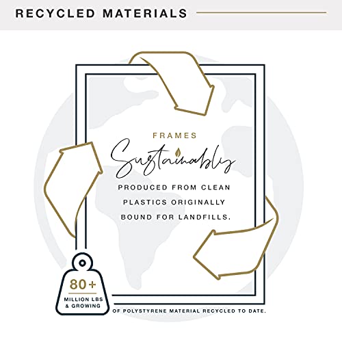 MCS Gallery Foundation Poster Frame, Picture Frame For Wall Art, Brass, 16 x 24 Inch, Single