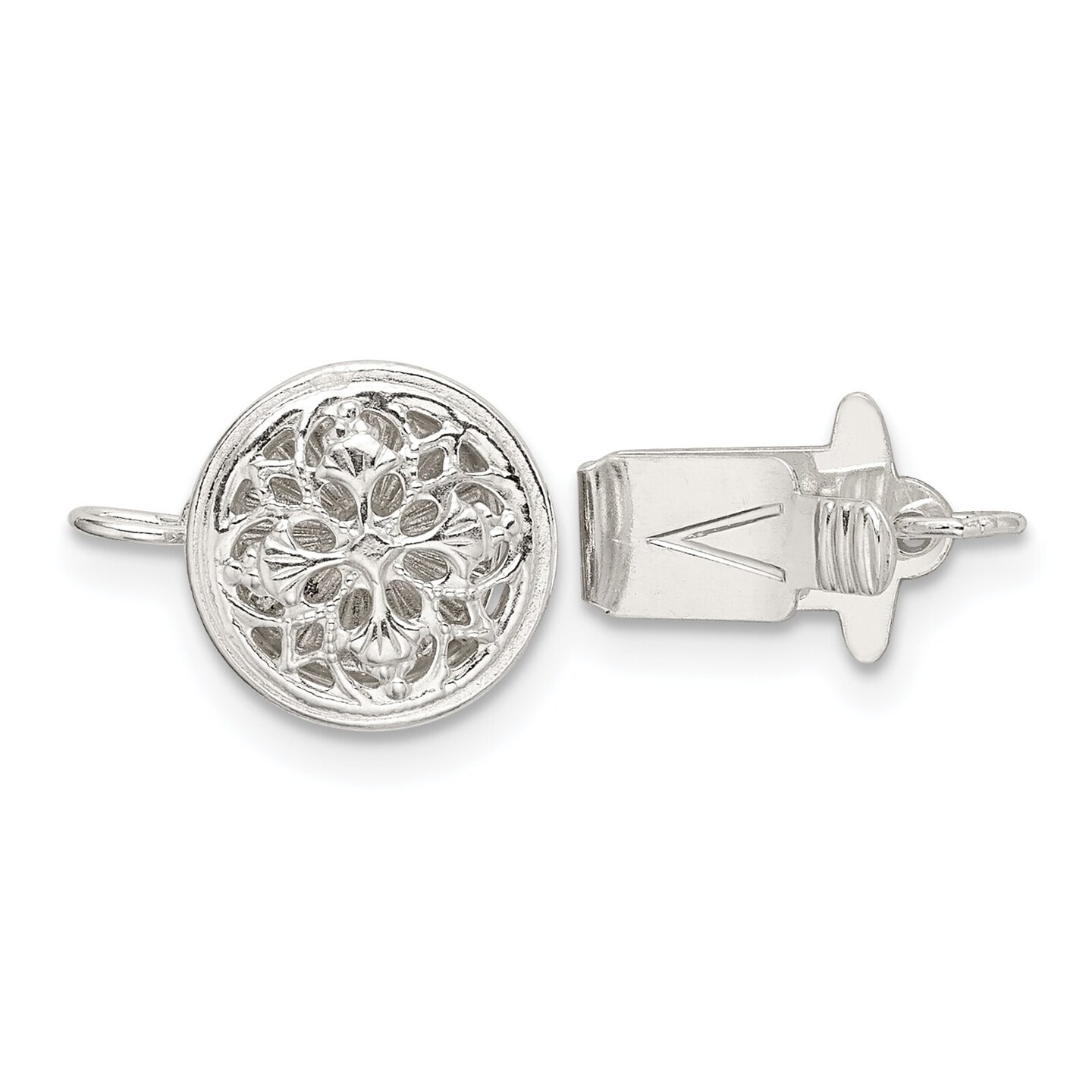 Sterling Silver Filigree Box Clasp – Estate Beads & Jewelry