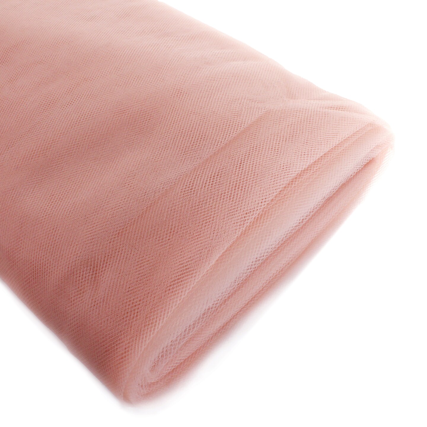 54&#x22; Tulle Fabric Bolt - Rose Gold