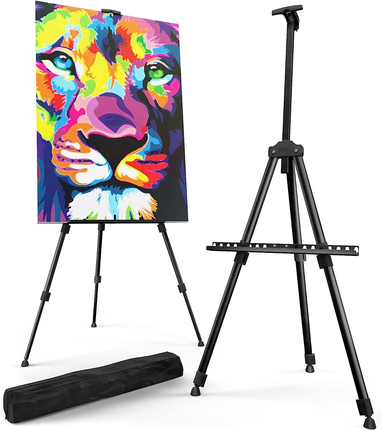 T-Sign Portable Artist Easel Stand - Adjustable Height Painting Easel with Bag - Table Top Art Drawing Easels for Painting Canvas, W