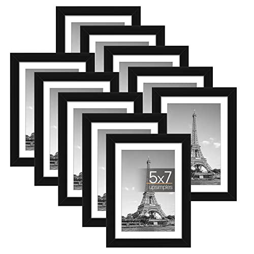 30x30 Frame Black with White Picture Mat for 30x30 Print - or 34x34 Art Without The Photo Mat - Display Your 30x30, Size: 30 x 30
