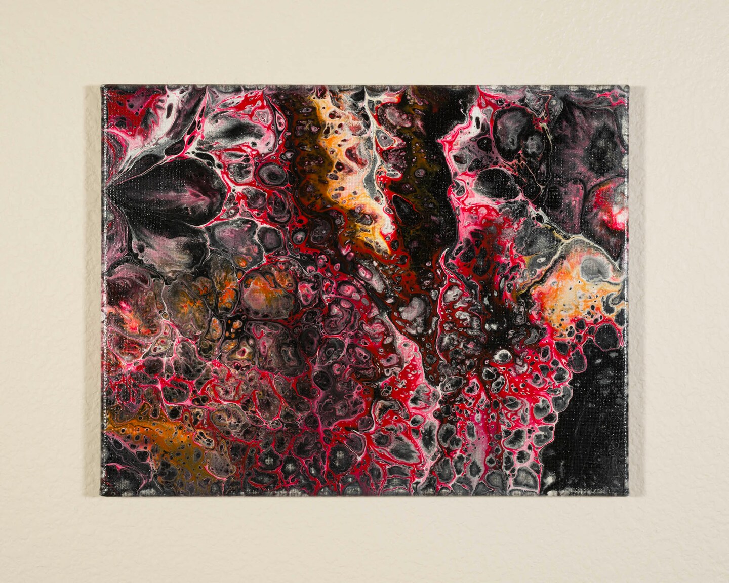 ORIGINAL Fluid Acrylic Pour Painting Abstract Canvas Wall Art