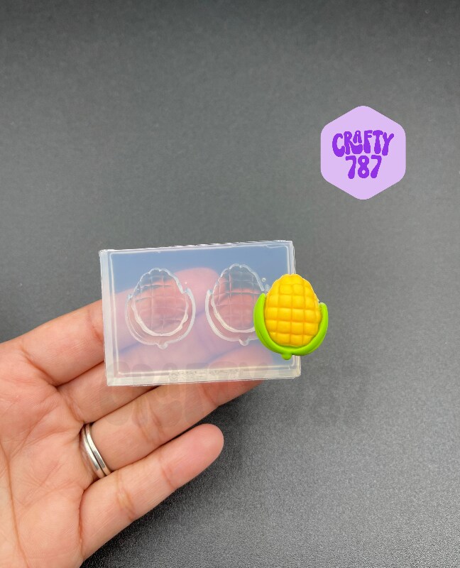 Corn on a Cob Silicone Mold , Resin Mold, Polymer Clay Mold(A15)
