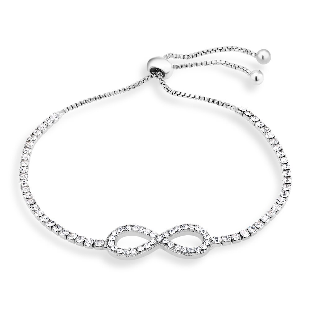 Cubic Zirconia Infinity Bracelet