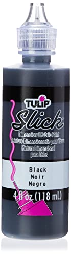 Dimensional Fabric Paint 41401 - Slick Black, 4 Fl Oz (Pack of 1)