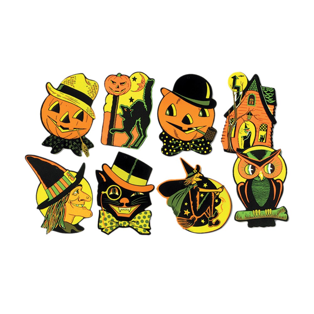 Beistle Packaged Halloween Cutouts 8 1 By 2&#x22;-9 1 By 4&#x22; - 24 Pack (4 Per Package)
